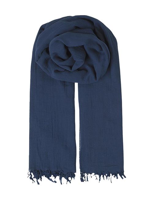 Becksöndergaard Solid Ilona Scarf Navy Becksöndergaard