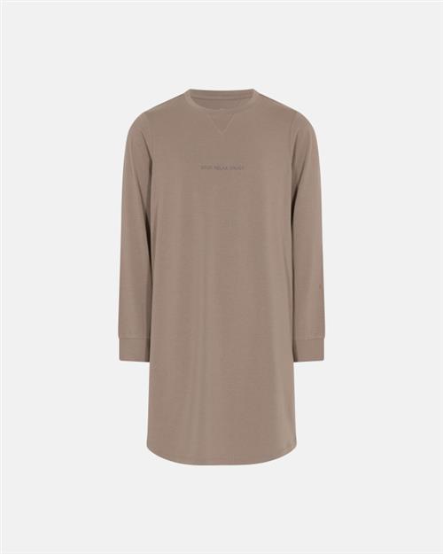 Natkjole med tekst |  bambus | caramel