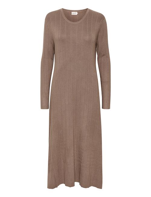 Cream Crvillea Knit Dress - Kim Fit Brown Cream