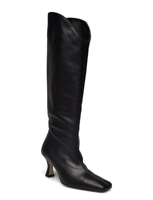 ALOHAS Francesca Black Leather Ankle Boots ALOHAS Black Sko